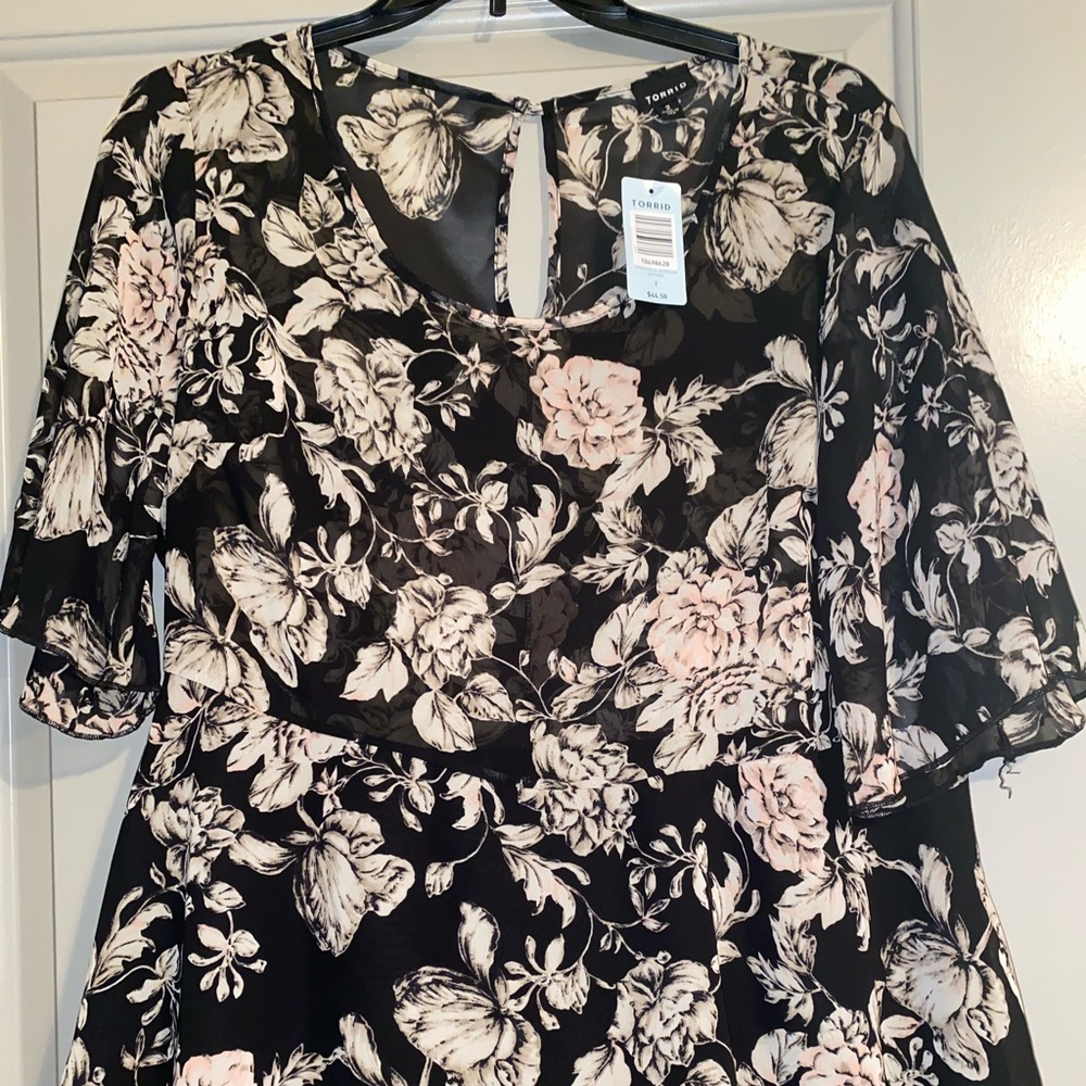 4 plus size tops. Torrid/Lane Bryant/JC Penney.